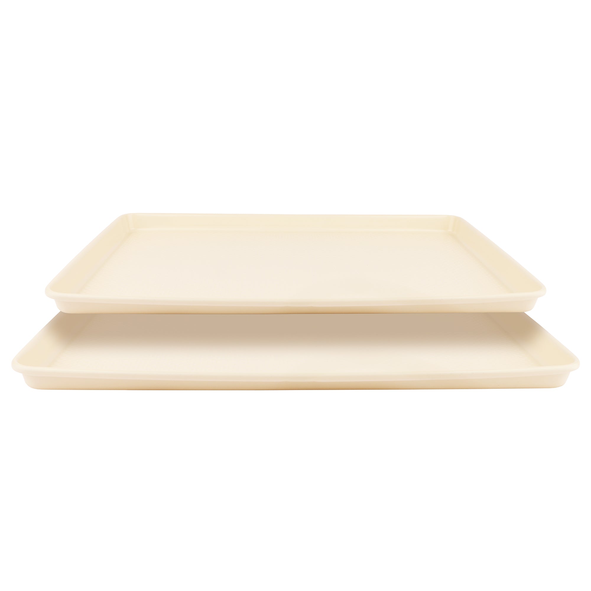 David Burke Set of 2 Cookie Sheets: 17in/15in - Cream