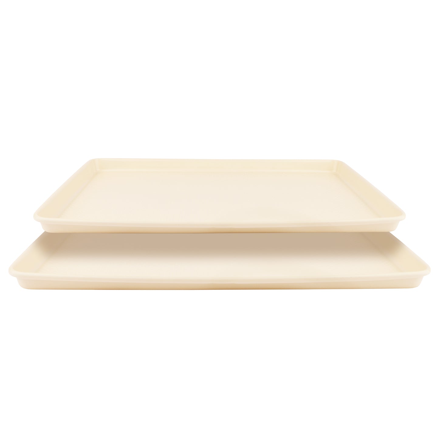David Burke Set of 2 Cookie Sheets: 17in/15in - Cream