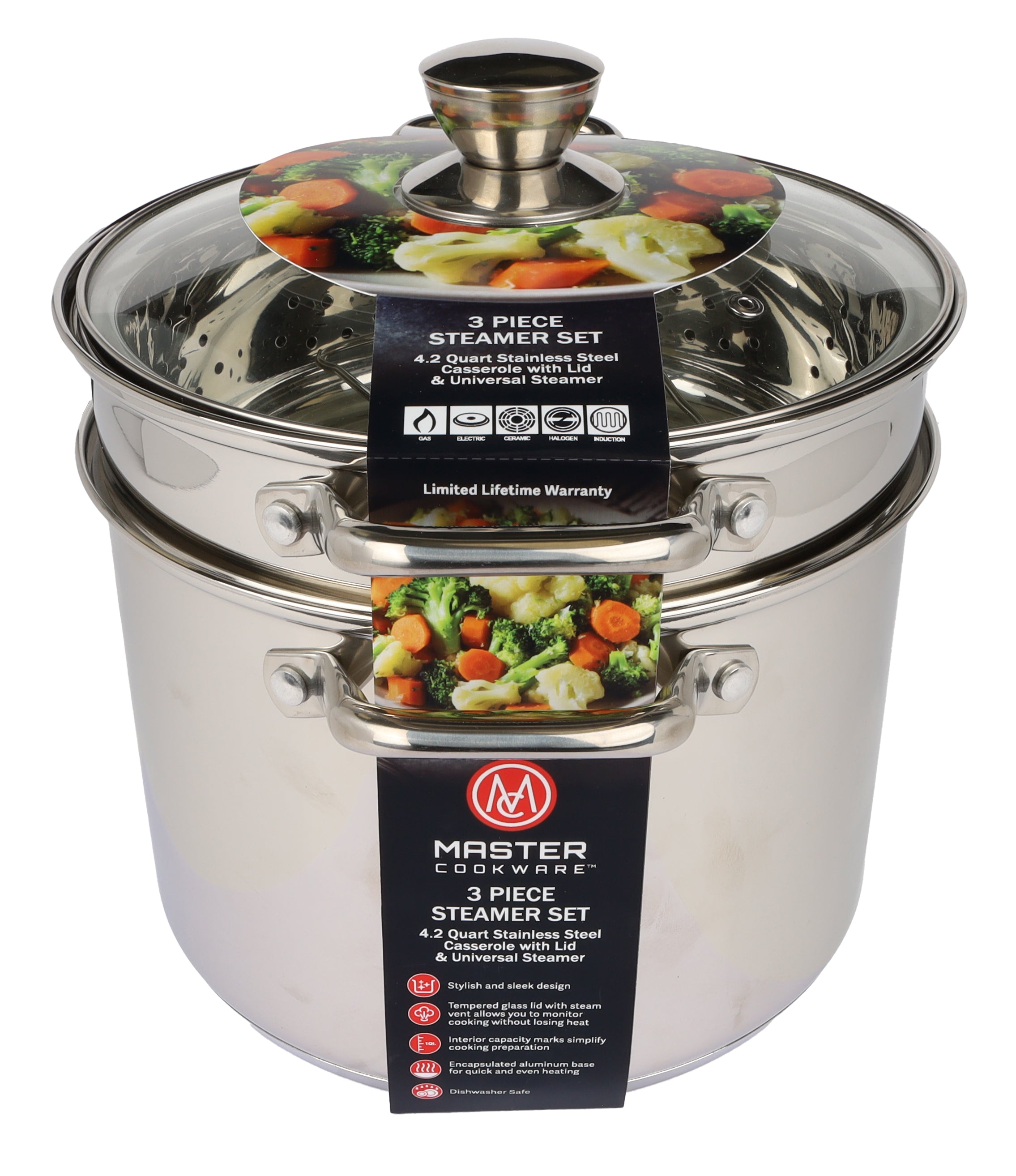 Master Cookware 3 Piece Steamer Set – Chef's Kiss At Home