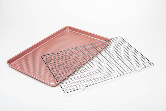 David Burke Large Cooke Sheet and Cooling Rack - Rose Gold