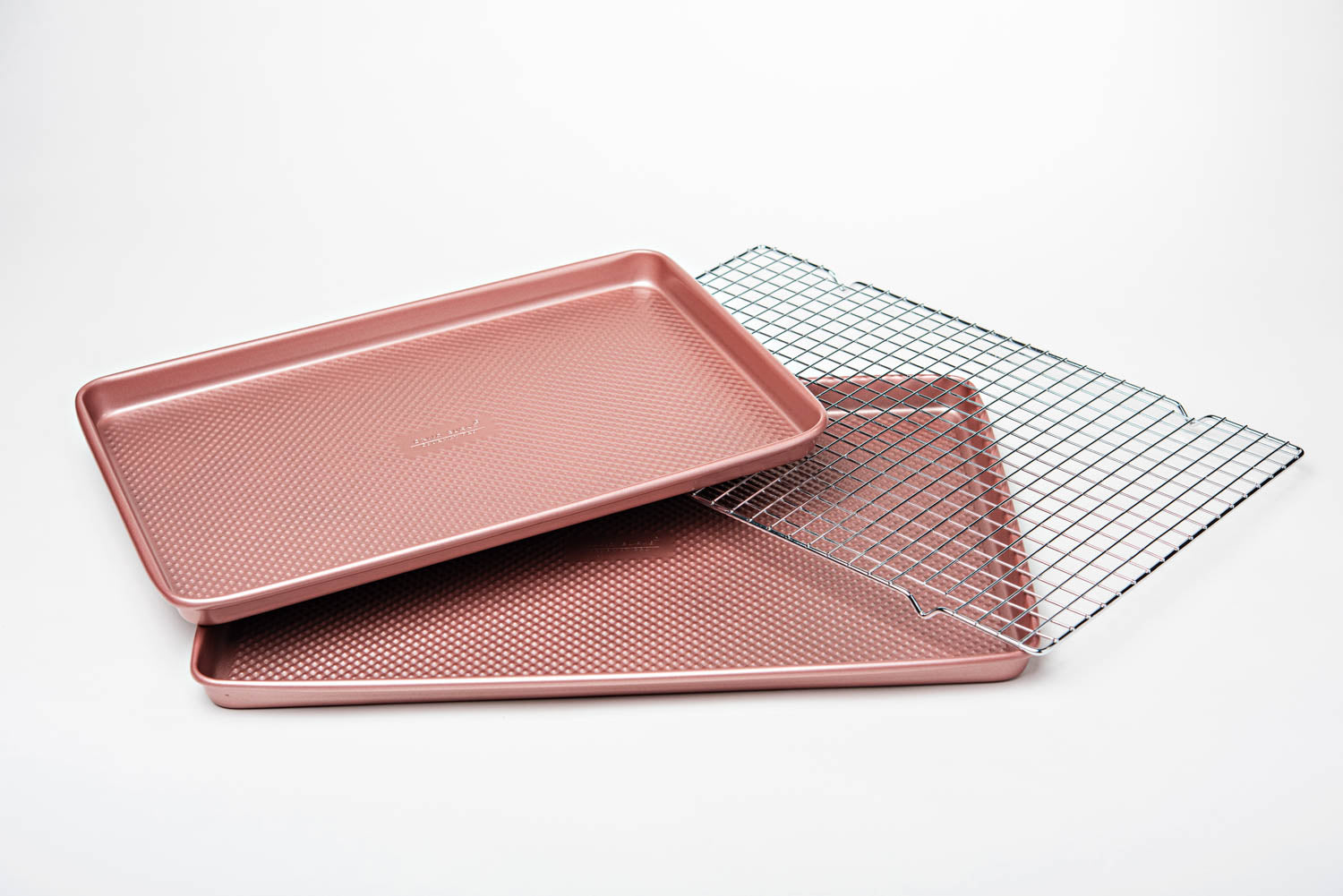 David Burke Sheet Pan and Cooling Rack Set in Rose Gold Chef's Kiss